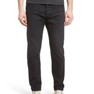 AG Adriano Goldschmied NWT The Apex Relaxed Tapered Jean Black Size 31R Mid Rise